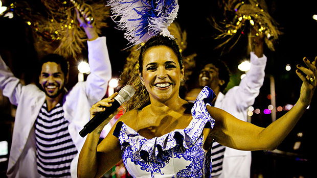 Daniela Mercury no Carnaval de Salvador, em 28/02/2014