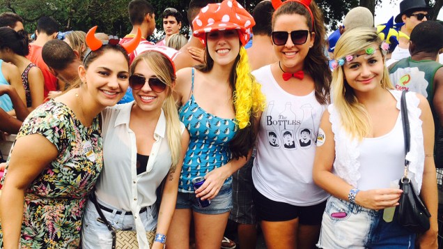 As amigas de Curitiba que vieram ao Rio para curtir o carnaval
