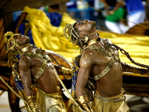 Desfile da Beija Flor no primeiro dia do Grupo Especial na Sapucaí, no Rio