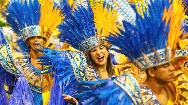 Águia de Ouro no segundo dia de desfiles das escolas de samba do Grupo Especial no Carnaval de São Paulo