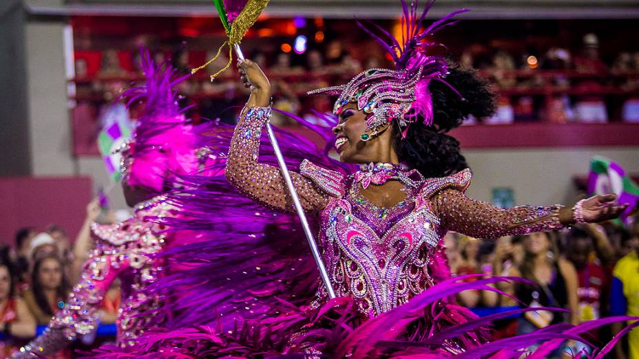 Desfile da escola de samba Mangueira com o samba enredo "A festança brasileira cai no samba da Mangueira", pelo Grupo Especial do Carnaval do Rio de Janeiro, no sambódromo de Marques da Sapucaí