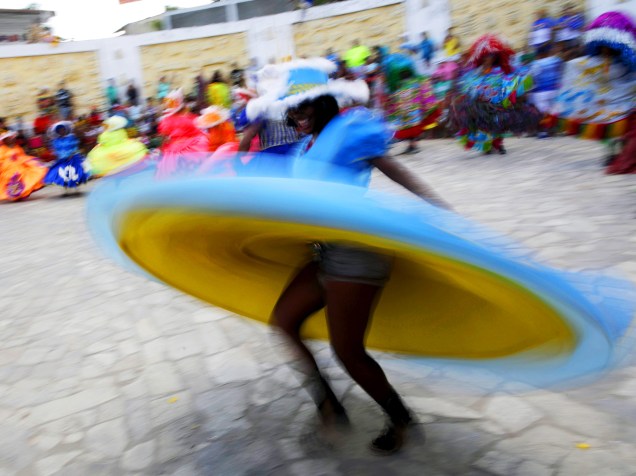 Carnaval de maracatu, em Olinda, no Pernambuco