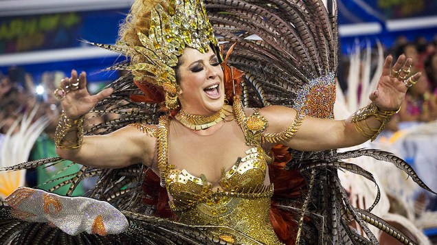 Claudia Raia, destaque da Beija-Flor Claudia Raia, destaque da Beija-Flor
