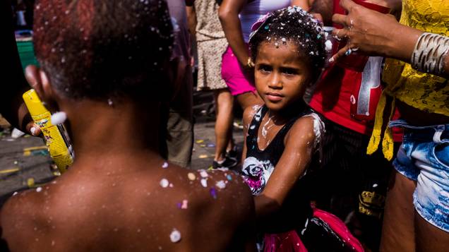 Crianças no bloco Cordão do Boitatá na Praça XV, no Rio de Janeiro