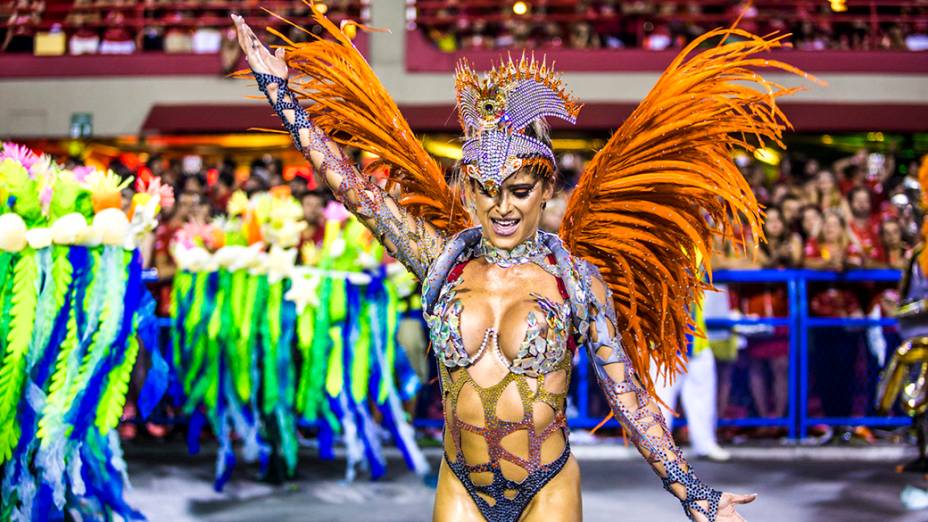 Musa da Unidos da Tijuca, campeã do Carnaval Rio de Janeiro 2014