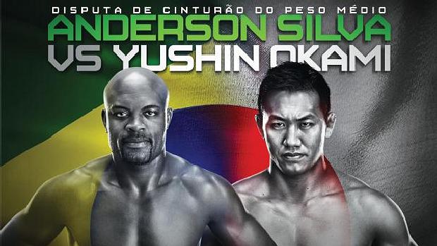 Cartaz do UFC Rio: destaque para a luta entre Anderson Silva e Yushin Okami