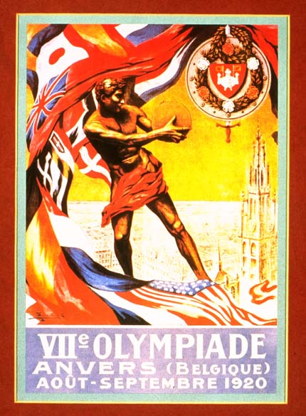 Cartaz das Olimpíadas de Lausanne, Suíça 1920
