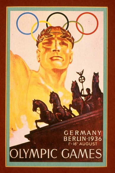 Cartaz das Olimpíadas de Berlim, Alemanha 1936