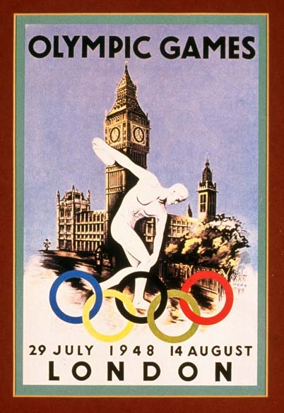 Cartaz das Olimpíadas de Londres, Inglaterra 1948