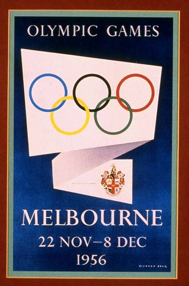 Cartaz das Olimpíadas de Melbourne, Austrália 1956