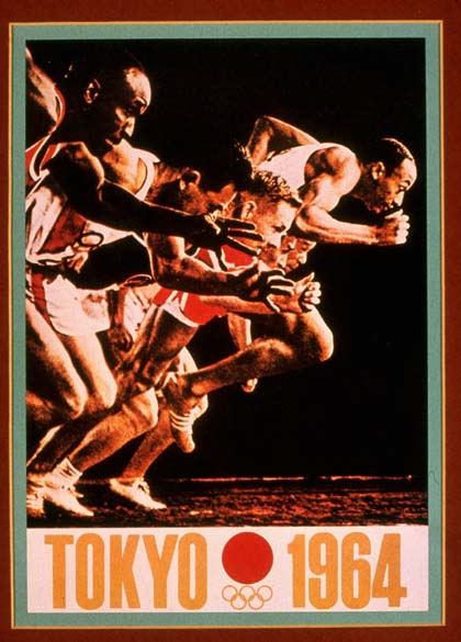 Cartaz das Olimpíadas de Tóquio, Japão 1964