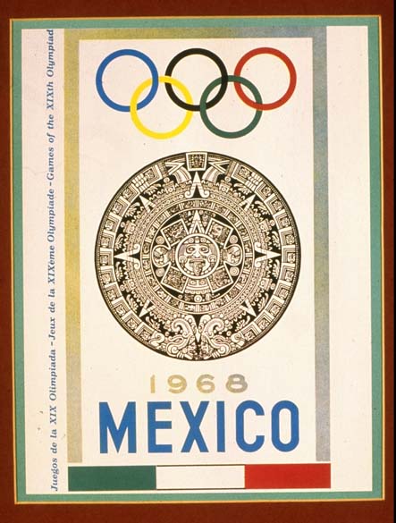 Cartaz das Olimpíadas na Cidade do México, 1968