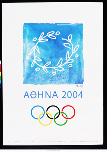 Cartaz das Olimpíadas de Atenas, Grécia 2004