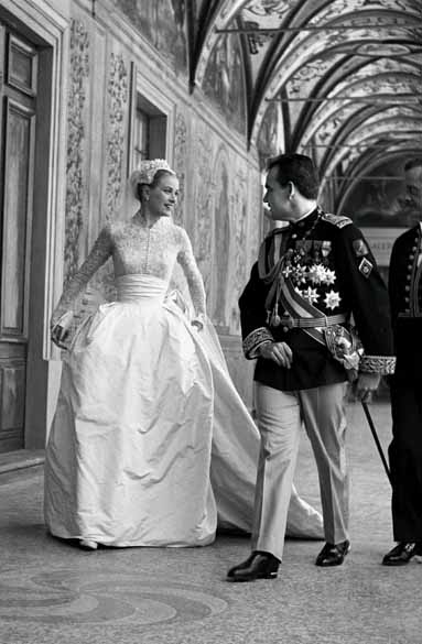Casamento de Grace Kelly com o príncipe Rainier, Mônaco, 1956 Casamento de Grace Kelly com o príncipe Rainier, Mônaco, 1956