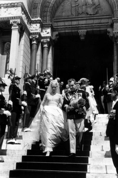 Casamento de Grace Kelly com o príncipe Rainier, Mônaco, 1956 Casamento de Grace Kelly com o príncipe Rainier, Mônaco, 1956
