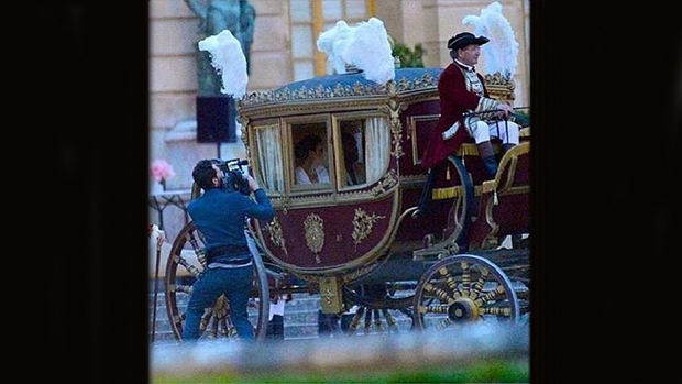 Carruagem no casamento de Kim Kardashian e Kanye West