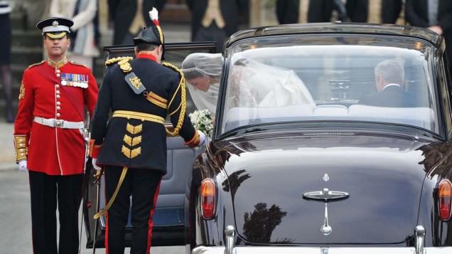 Kate Middleton chega na Abadia de Westminster
