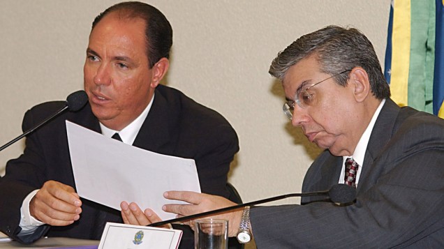 O ex-assessor da Casa Civil, Waldomiro Diniz, depõe na CPI dos Bingos