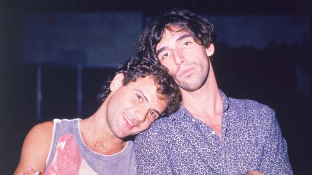 Com Lobão, roqueiro e melhor amigo de Cazuza Com Lobão, roqueiro e melhor amigo de Cazuza