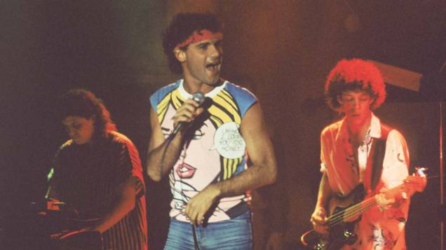 Em 1985, quando era vocalista do Barão Vermelho Em 1985, quando era vocalista do Barão Vermelho