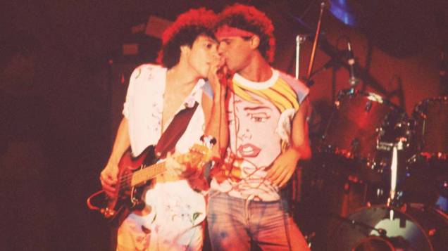 À frente do Barão Vermelho, em 1985 À frente do Barão Vermelho, em 1985