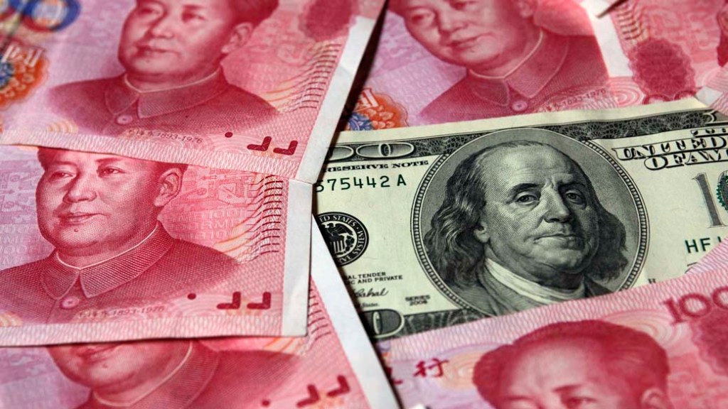 Moeda: o iuan atingiu um recorde de alta a 6,2884 em relação ao dólar no dia 10 de fevereiro deste ano