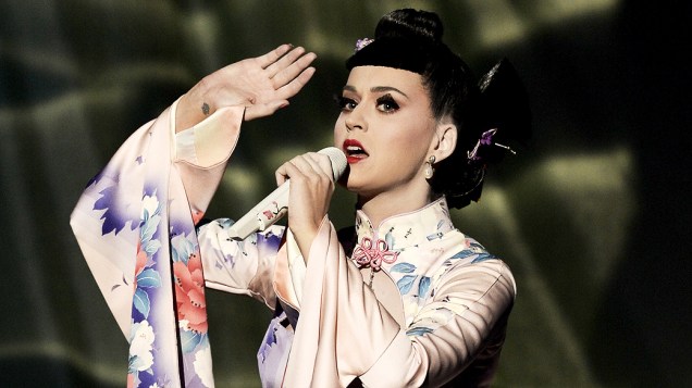 Katy Perry durante o American Music Awards 2013, no Nokia Theatre, em Los Angeles, Califórnia