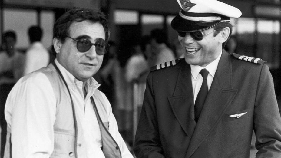 Luís Gustavo e José Wilker na novela O Salvador da Pátria em 1989