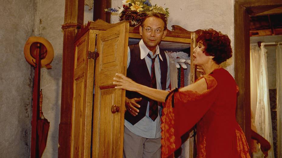 Susana Vieira e José Wilker na novela Fera Ferida em 1993
