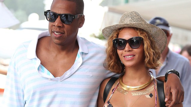 Beyonce e Jay Z são vistos em Portofino, na Itália<br>