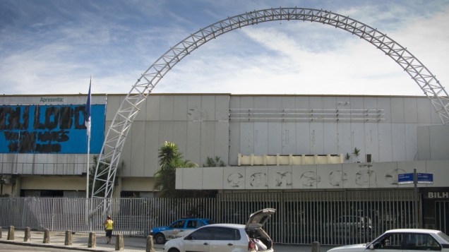 Fachada da Casa de Shows Canecão fechada, no Rio de Janeiro