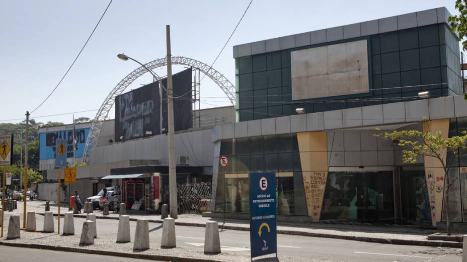 Fachada da Casa de Shows Canecão desativada, no Rio de Janeiro