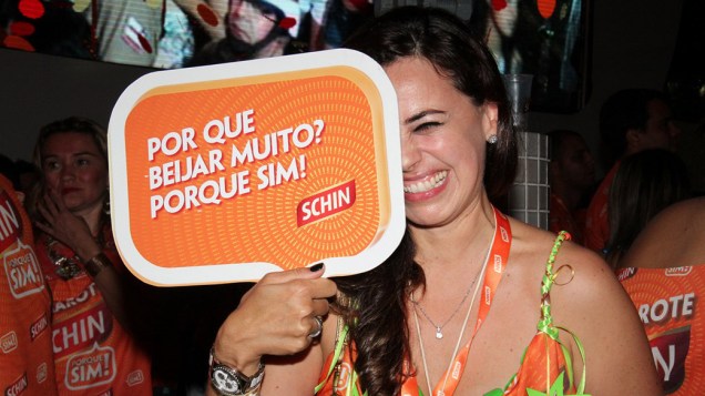 A atriz Daniela Escobar no Camarote Schin no Carnaval de Salvador