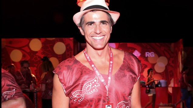 Ator Reynaldo Gianecchini curte o Carnaval do Rio na Sapucaí, em 02/03/2014