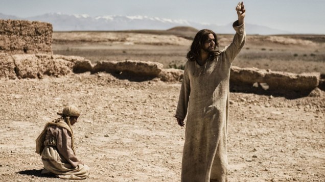 O ator Diogo Morgado como Jesus na série A Bíblia