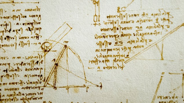 Da Vinci preenchia cadernos com múltiplas observações, escrevia cartas, elaborava croquis e cópias de obras consultadas nas bibliotecas das cidades que visitava