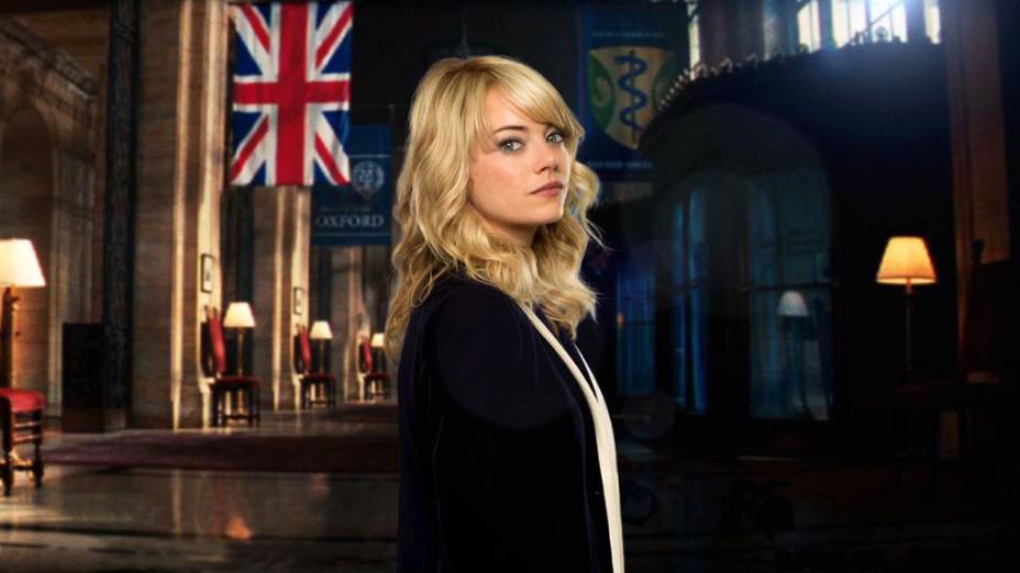 Emma Stone em cena do filme O Espetacular Homem-Aranha 2