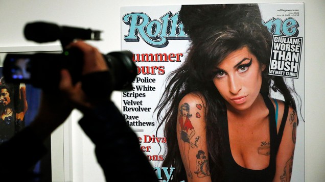 Exposição "Amy Winehouse um retrato de família" no museu judaico, em Londres