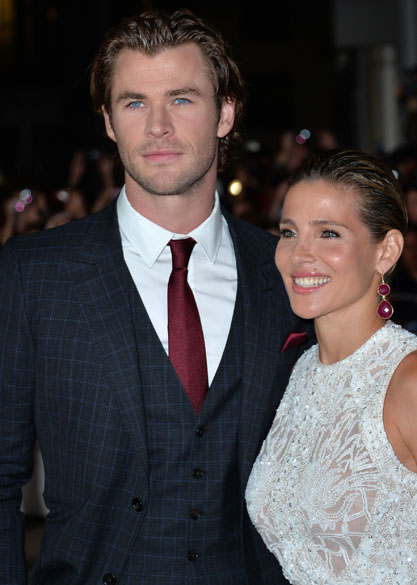 Chris Hemsworth e sua mulher Elsa Pataky participa da premiere do filme Rush premiere no 38º Festival Internacional de Cinema de Toronto