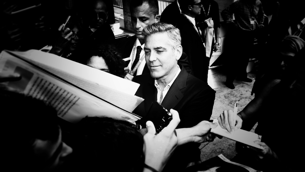 George Clooney em coletiva de imprensa do filme 'Gravity', no 70 º Festival de Veneza