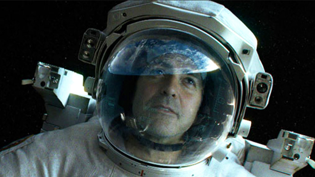 O ator George Clooney em 'Gravidade'