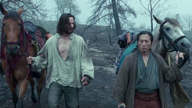 Keanu Reeves e Hiroyuki Sanada em cena do filme 47 Ronins