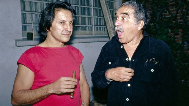 Gabriel García Márquez e Ruy Guerra., em 1982