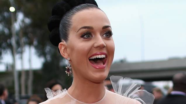 Katy Perry na chegada para a premiação do Grammy 2014, em Los Angeles
