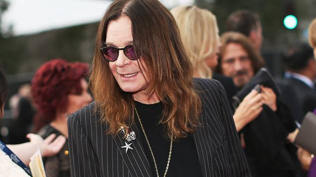 Ozzy Osbourne na chegada para a premiação do Grammy 2014, em Los Angeles