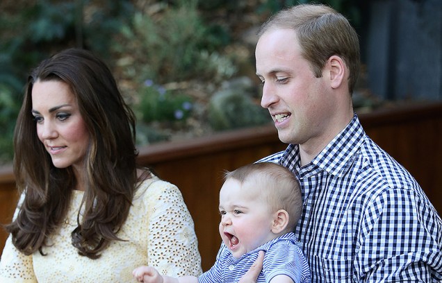 Príncipe William, Kate Middleton e príncipe George no Zoológico de Taronga, em Sidney, na Austrália