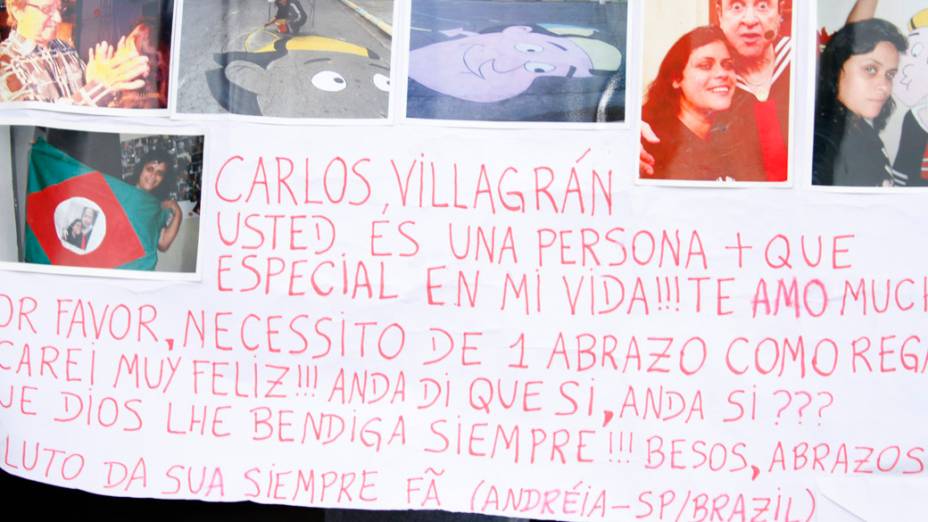 Cartaz feito por uma fã de Carlos Villagrán