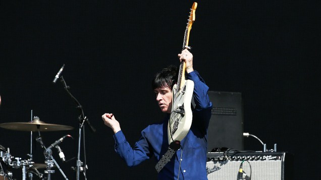 Johnny Marr agita o público do palco Onix, no Festival Lollapalooza em São Paulo Johnny Marr agita o público do palco Onix, no Festival Lollapalooza em São Paulo