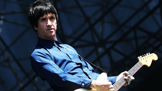 Johnny Marr agita o público do palco Onix, no Festival Lollapalooza em São Paulo Johnny Marr agita o público do palco Onix, no Festival Lollapalooza em São Paulo