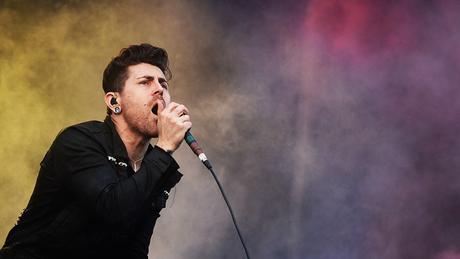 Banda AFI se apresenta no segundo dia do Festival Lollapalooza, em São Paulo